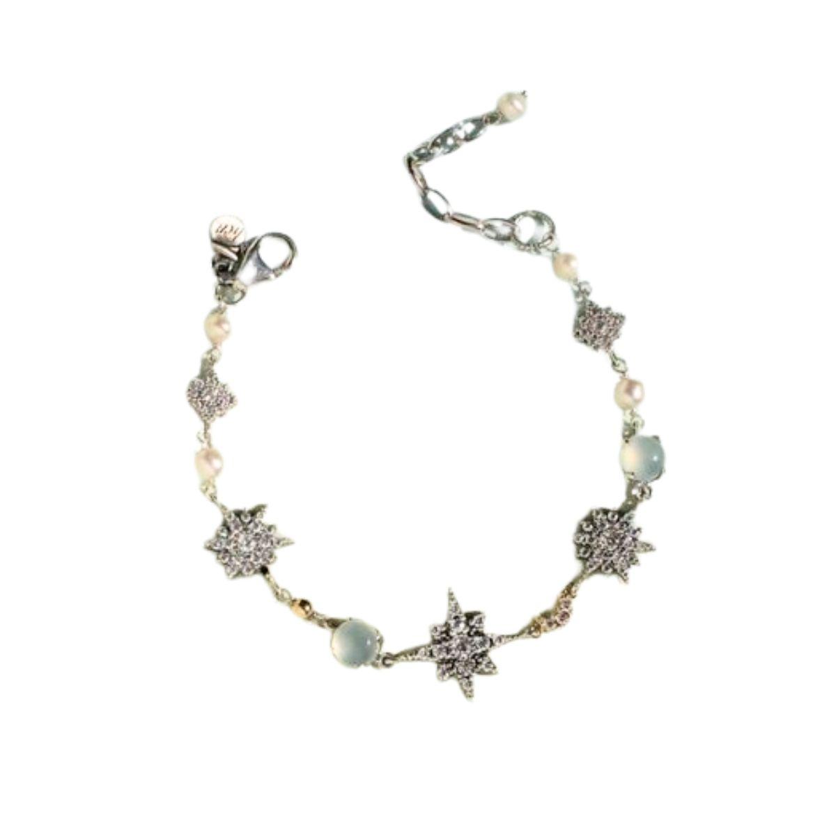 PULSERA DELCERRO DE PLATA Y CALCEDONIA 10771