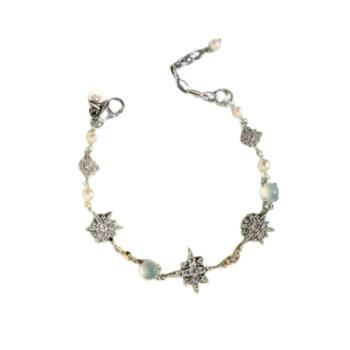 PULSERA DELCERRO DE PLATA Y CALCEDONIA 10771