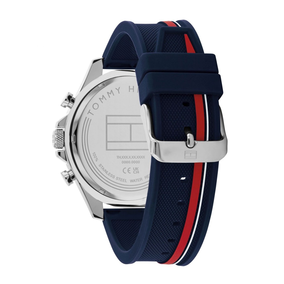 TOMMY HILFIGER CLARK BLUE AND RED WATCH 1792083
