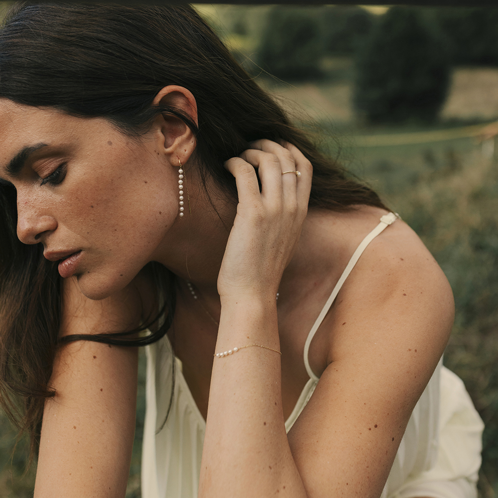 PULSERA ORO 18KT LECARRÉ CON PERLAS. COLECCION WILD PURITY. GC018OA.00