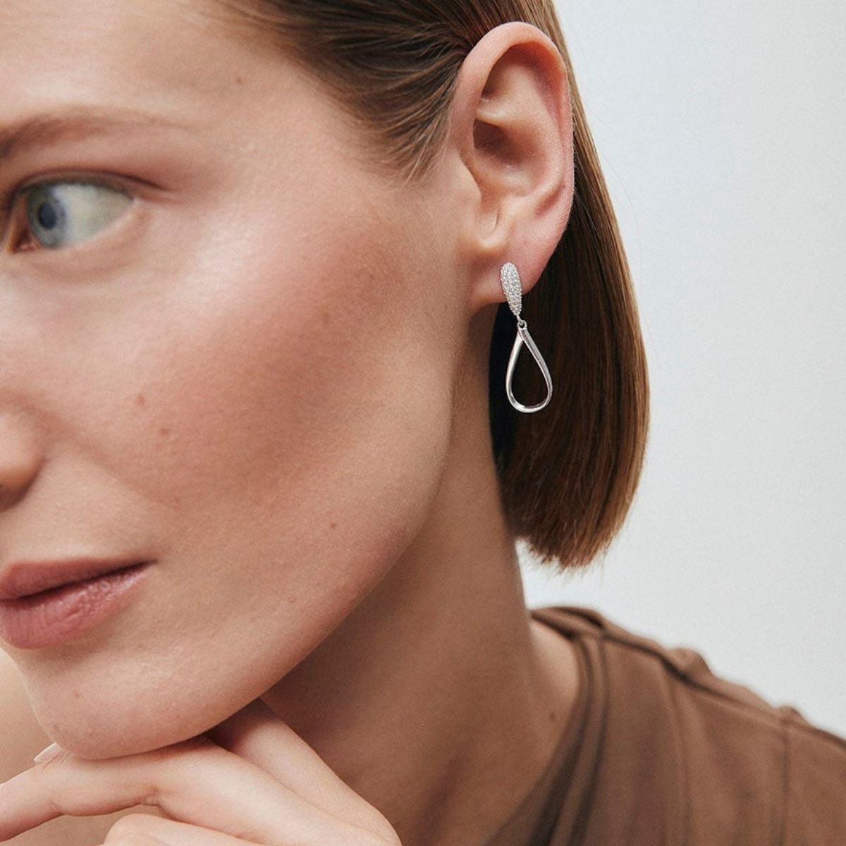 PENDIENTES VIDAL & VIDAL DE PLATA CON CIRCONITAS P4045