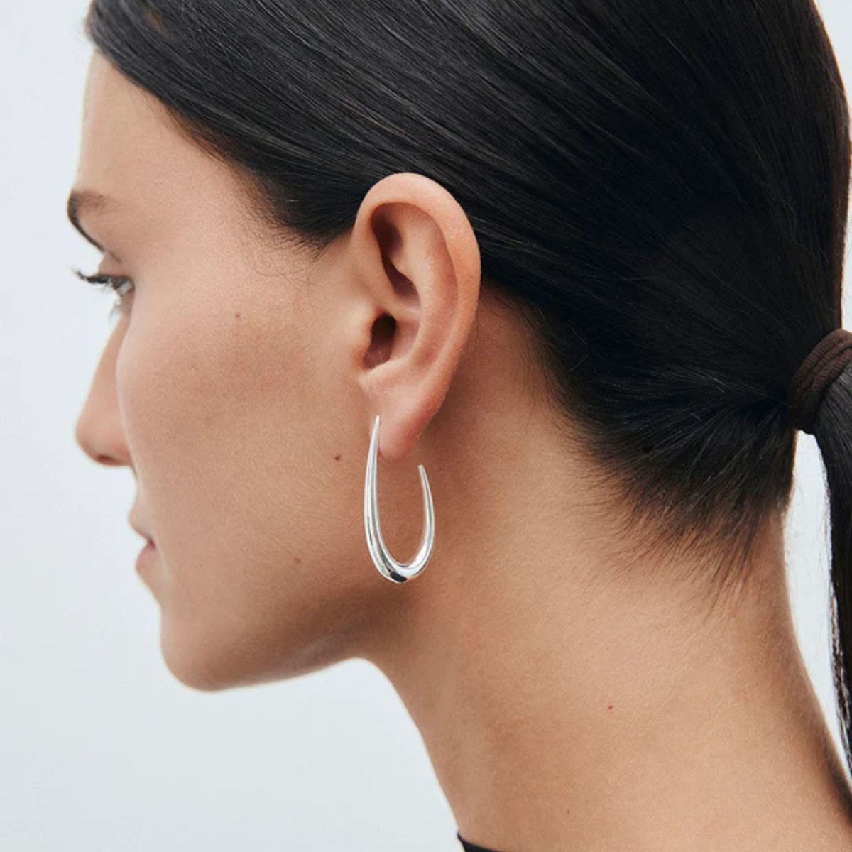 PENDIENTES VIDAL & VIDAL AROS ABIERTOS BAÑADOS EN PLATA Q3999