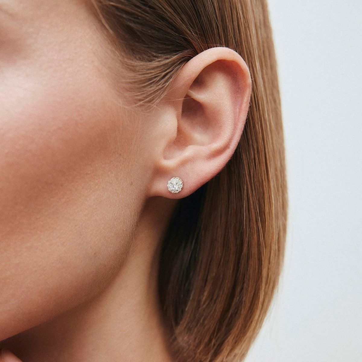 PENDIENTES VIDAL & VIDAL BAÑADOS EN PLATA CON CIRCONITAS P4053