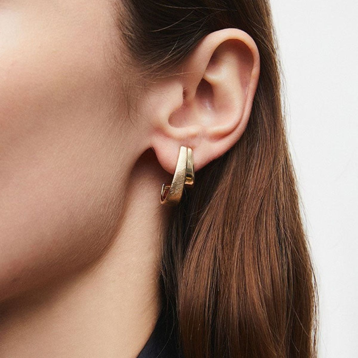 PENDIENTES VIDAL & VIDAL AROS BAÑADOS EN ORO G3959