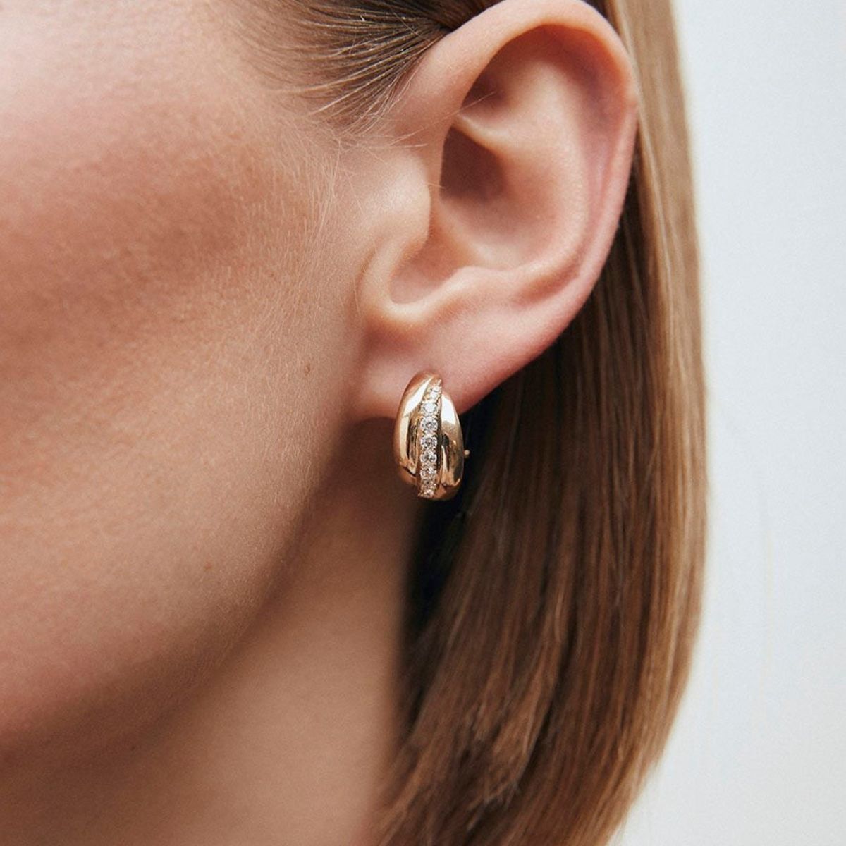 PENDIENTES VIDAL & VIDAL BAÑADOS EN ORO CON CIRCONITAS G4019