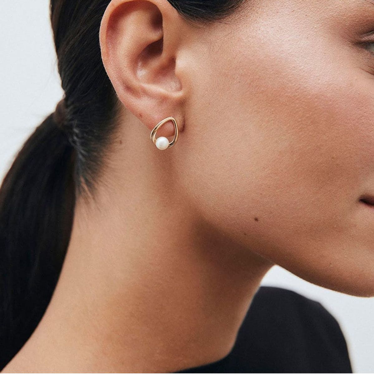 PENDIENTES VIDAL & VIDAL BAÑADOS EN ORO Y CON PERLA CULTIVADA G4033