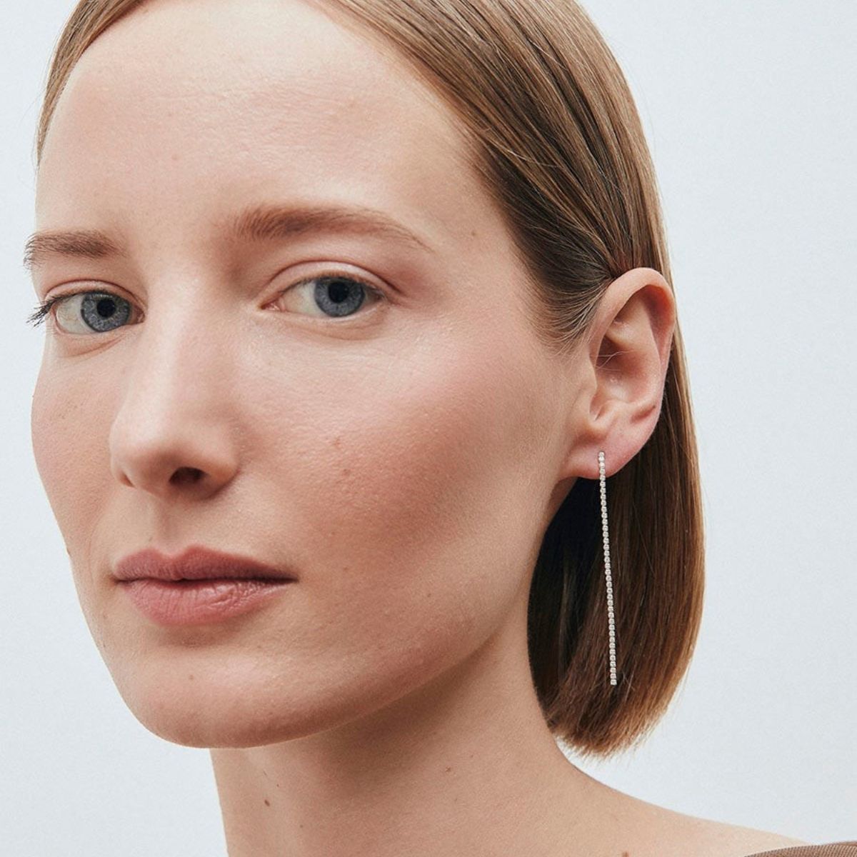 PENDIENTES VIDAL & VIDAL LARGOS DE PLATA Y CIRCONITAS P4050