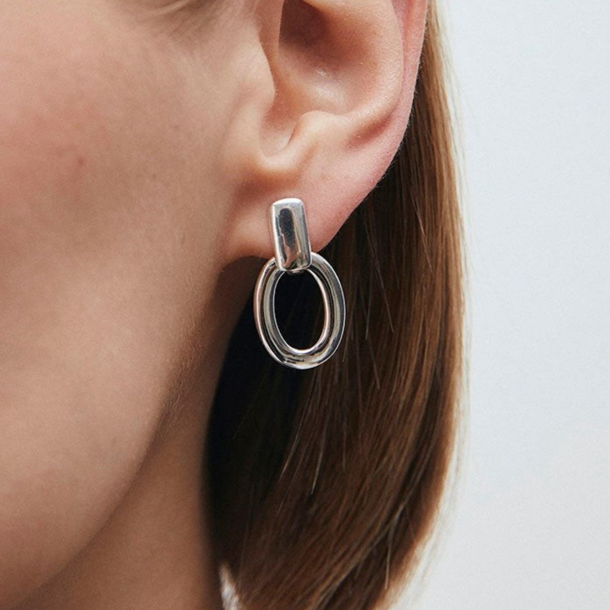 PENDIENTES VIDAL & VIDAL BAÑADOS EN PLATA Q4058