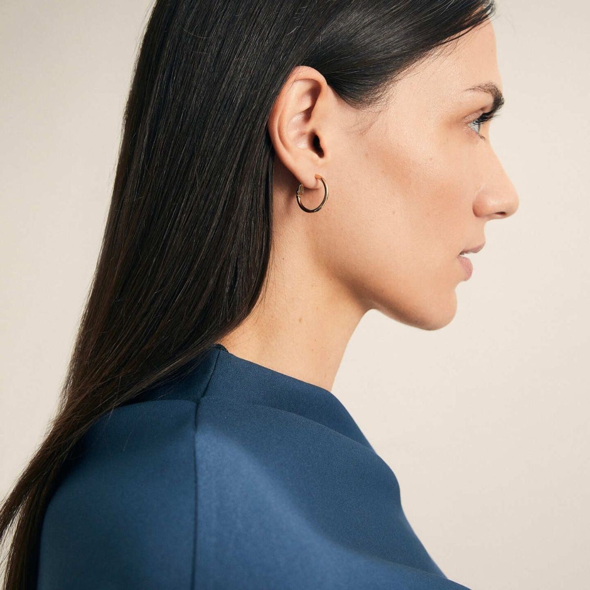 PENDIENTES VIDAL & VIDAL ARO CLIP BAÑADOS EN ORO 20X2mm G2404C