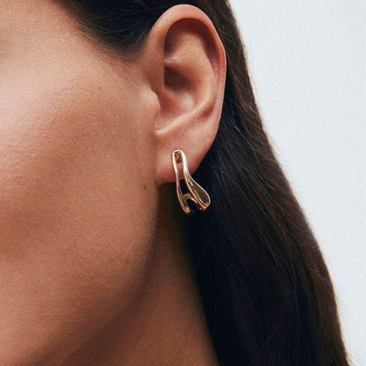 PENDIENTES VIDAL & VIDAL AROS BAÑADOS EN ORO G3982