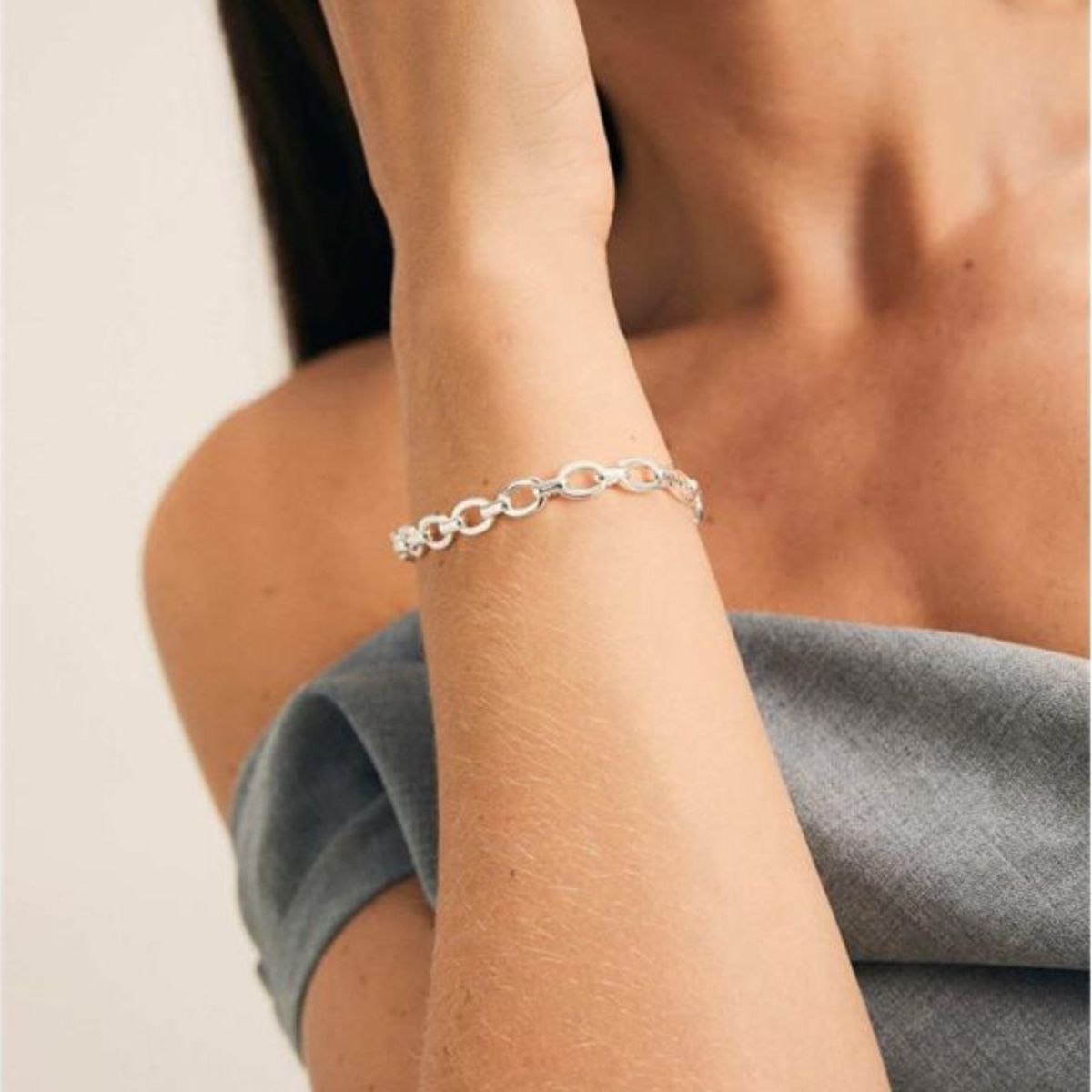 VIDAL & VIDAL SILVER PLATED LINKS BRACELET X2656217A 2