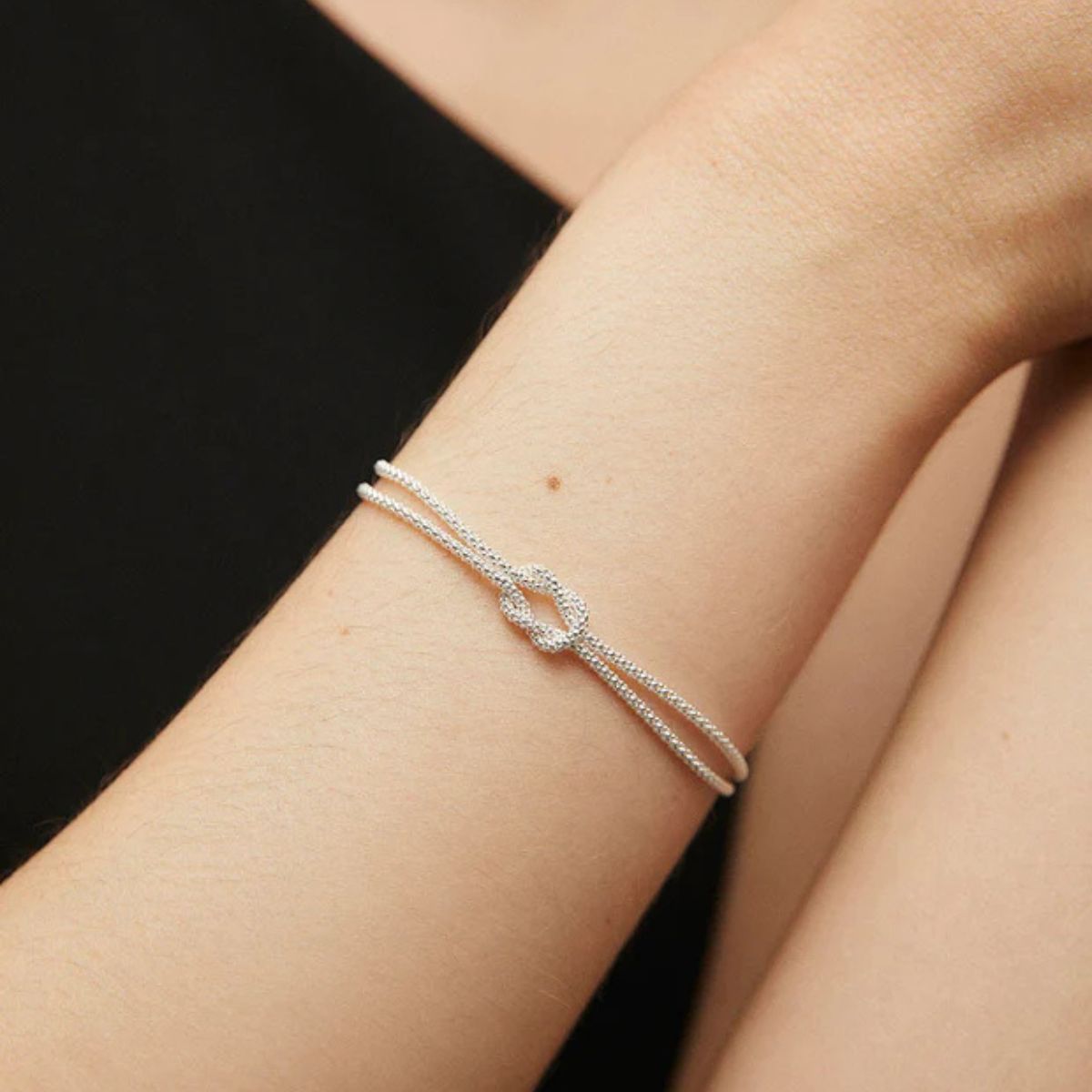 PULSERA VIDAL & VIDAL DE PLATA DOBLE NUDO X1360317C