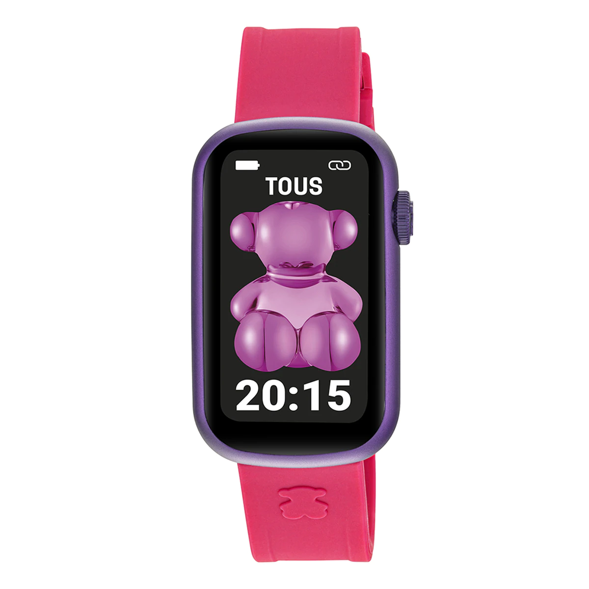 TOUS SMARTWATCH WATCH WITH NYLON STRAP AND PURPLE SILICONE T-BAND STRAP 200351089