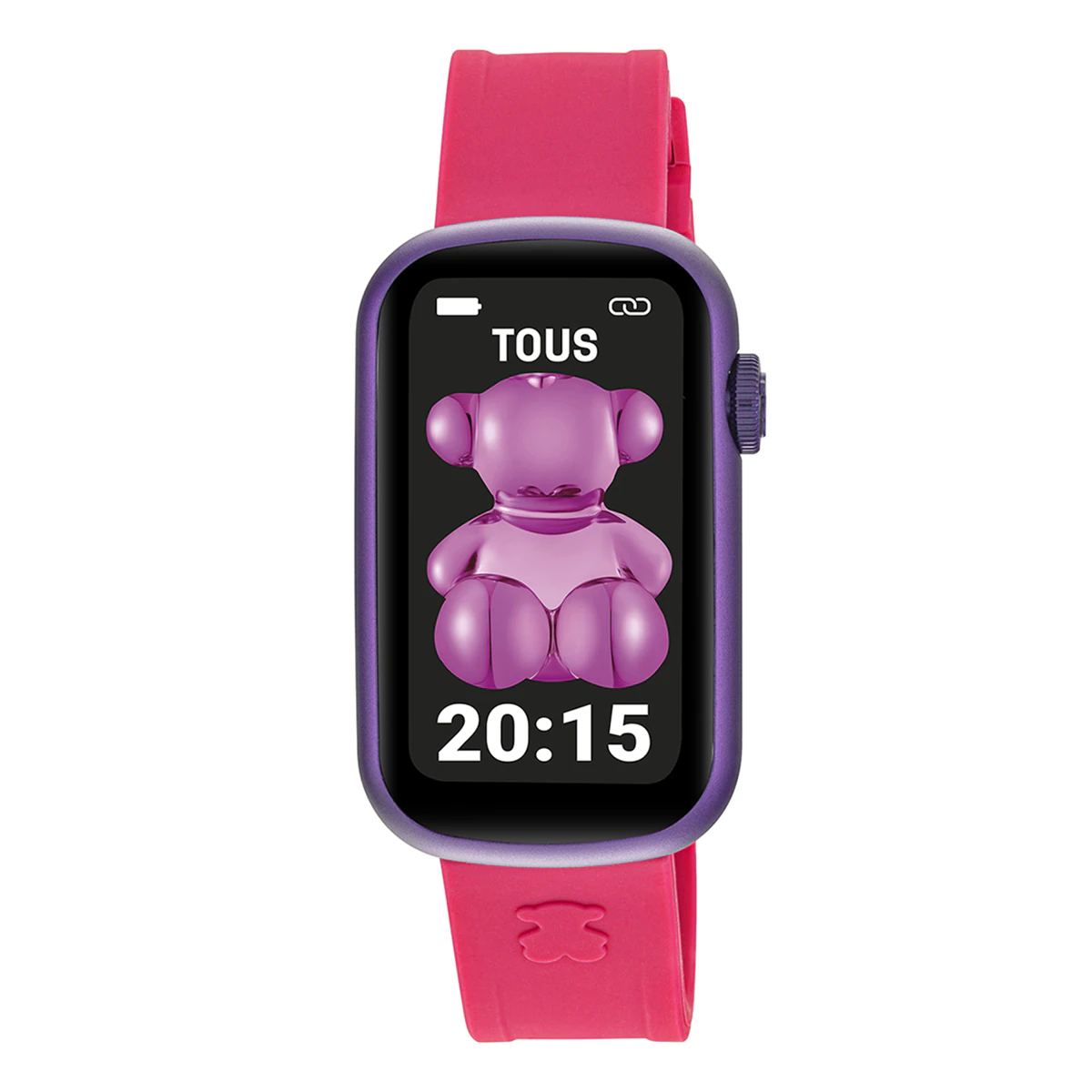 TOUS RELOJ SMARTWATCH CON CORREA DE NYLON Y CORREA DE SILICONA FUCSIA T-BAND 200351089