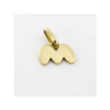 gold pendant letter m