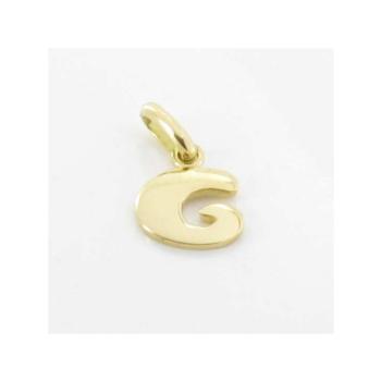 gold pendant letter g
