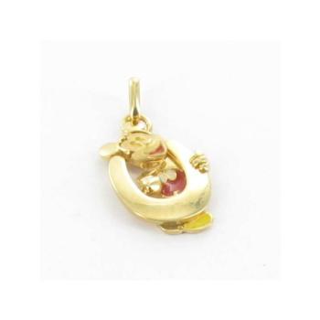 mickey mouse gold pendant u