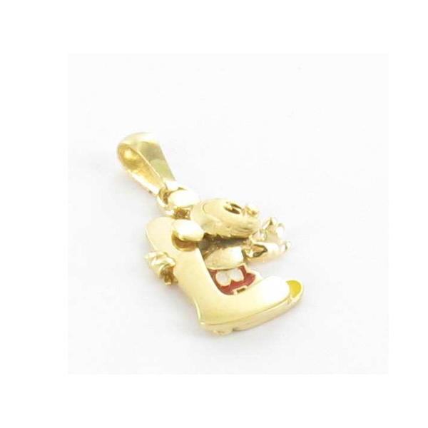 mickey mouse gold pendant l