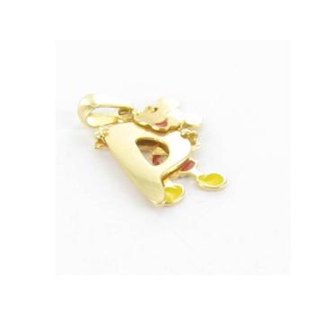 mickey mouse gold pendant p