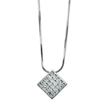 25 PRINCESS CUT DIAMOND PENDANT 
