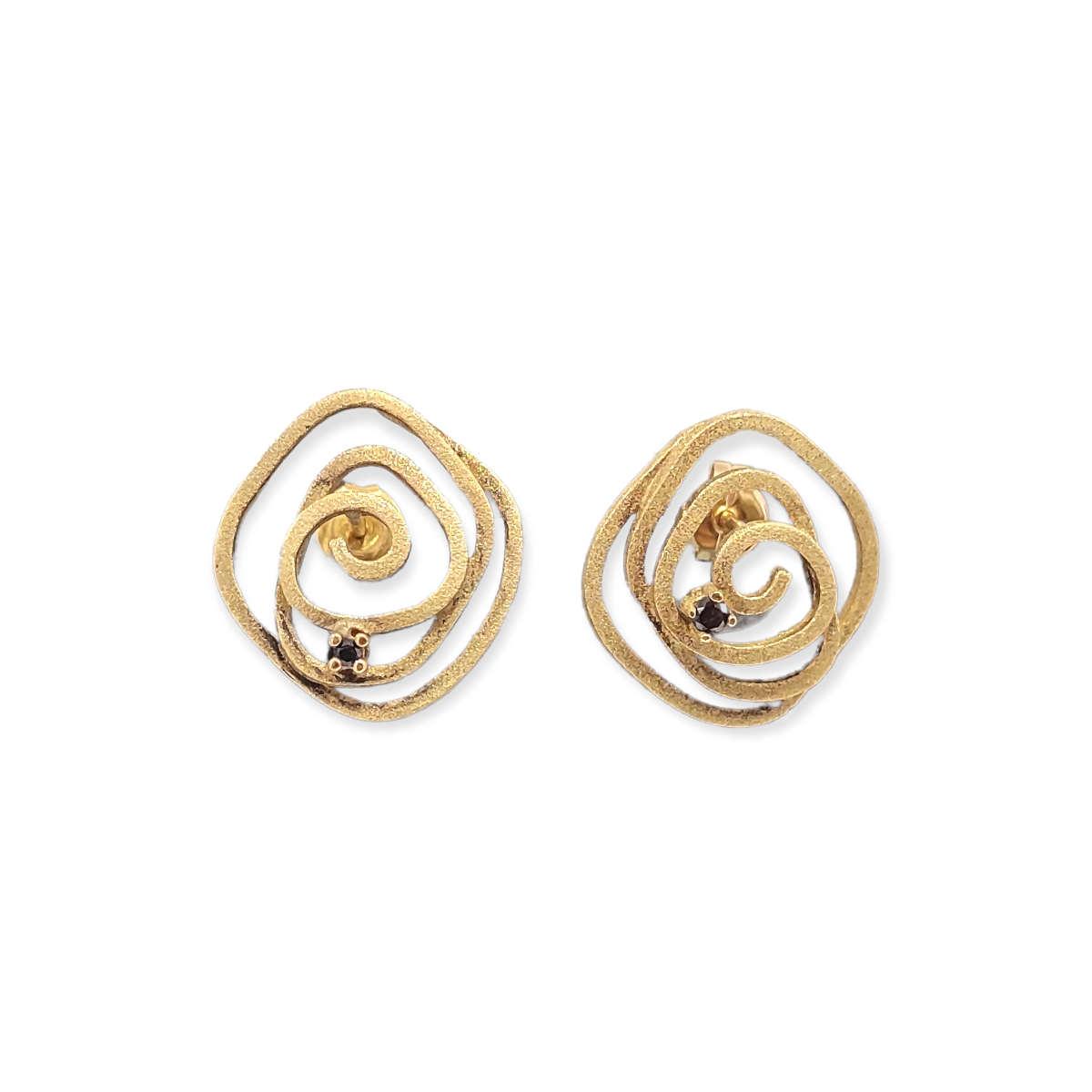 gold earrings ARASHI