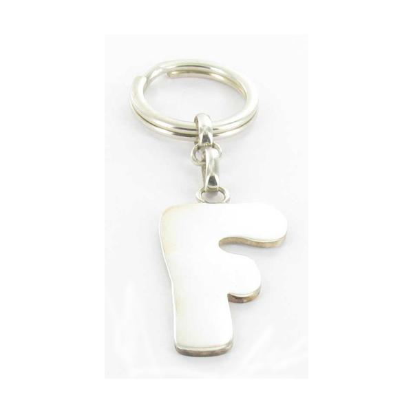 silver keychain f