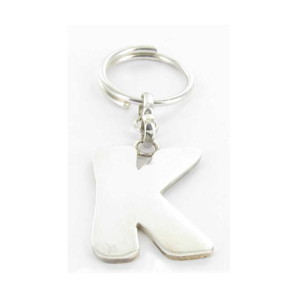 silver keychain k