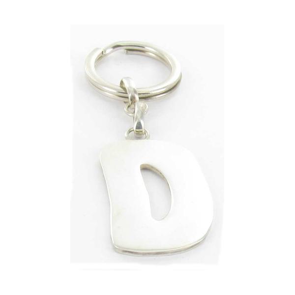 silver keychain d