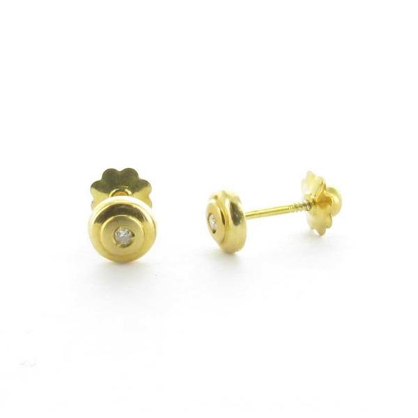 baby gold earrings ad129030bt