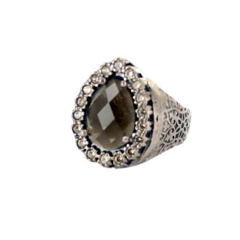 top silver ring an5817p