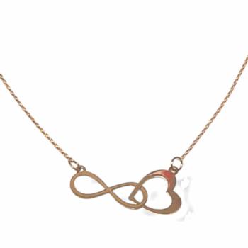 PENDANT WITH INFINITY AND HEART 18K GOLD WOMEN 227012GO