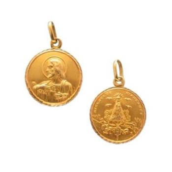 medalla oro sagrado corazon
