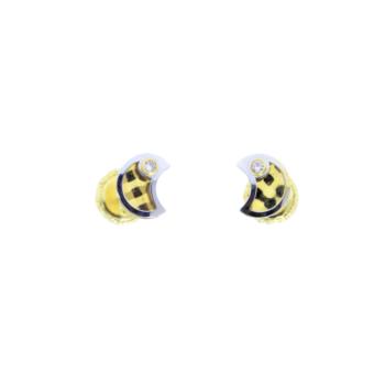 baby gold earrings 011882AO