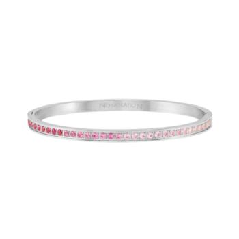 PULSERA PRETTY BANGLE NOMINATION DE ACERO Y CIRCONITAS ROSAS 029505 002