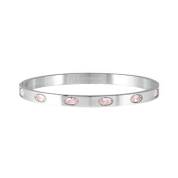 pulsera nomination de acero y circonitas talla m 029516 002 pretty bangle
