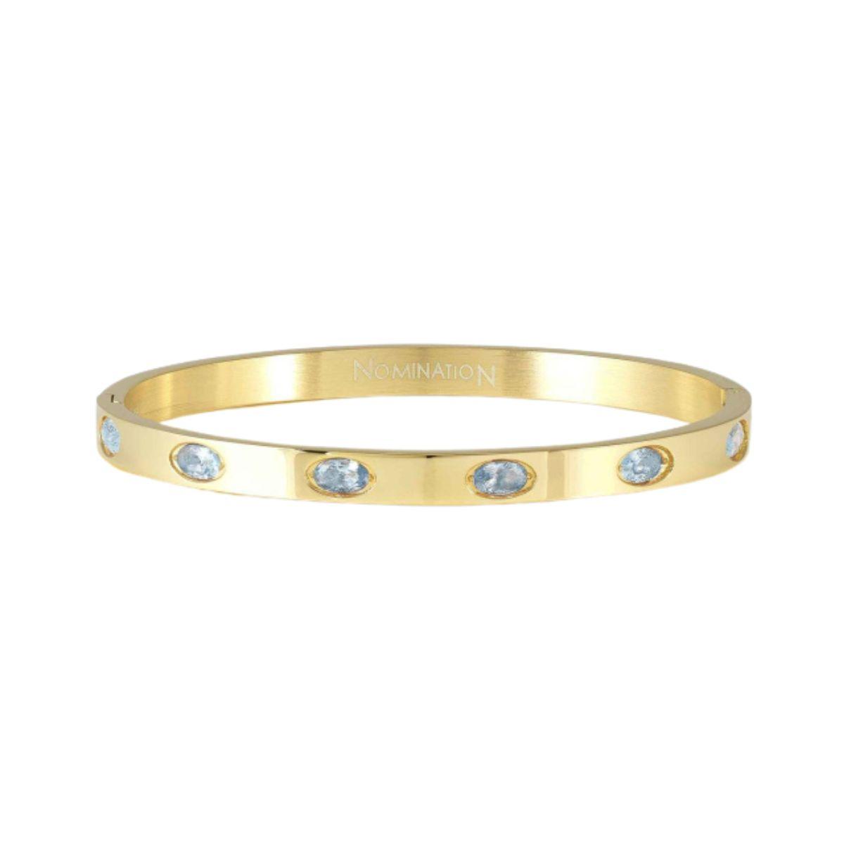 pulsera nomination de acero y circonitas talla m 029517 022 pretty bangle
