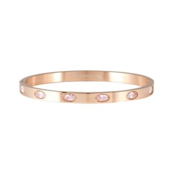 PULSERA NOMINATION PRETTY BANGLE DE ACERO CHAPADA EN ORO ROSA Y CIRCONITAS ROSA 029517 044