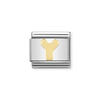 LETTERS Y NOMINATION GOLD STEEL