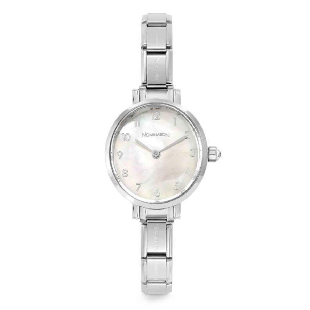 RELOJ NOMINATION COMPOSABLE TIME OVAL MADREPERLA
