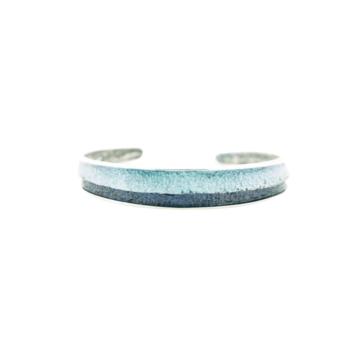 PULSERA ARIOR BARCELONA DE PLATA Y PIGMENTOS EN TONOS AZULES 1020356XPU