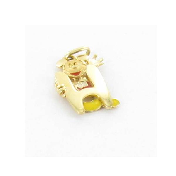 mickey mouse gold pendant h