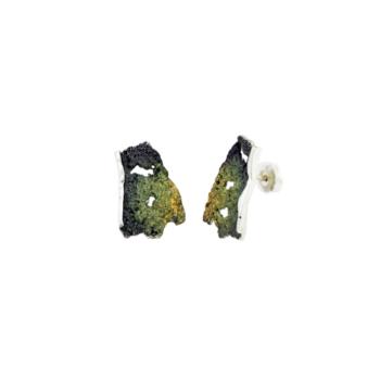 PENDIENTES ARIOR BARCELONA DE PLATA Y PIGMENTOS TONOS VERDE Y AMARILLO 1142975 XP