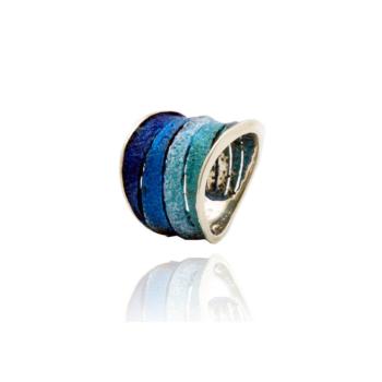 anillo arior barcelona de color azul modelo bori 