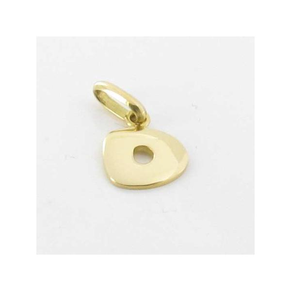 gold pendant letter d