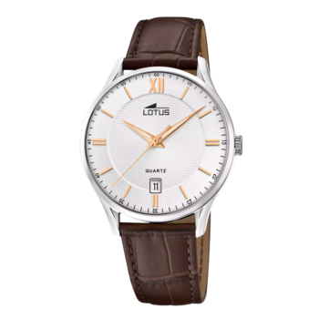 LOTUS WATCH WITH BROWN LEATHER STRAP 18402/H
