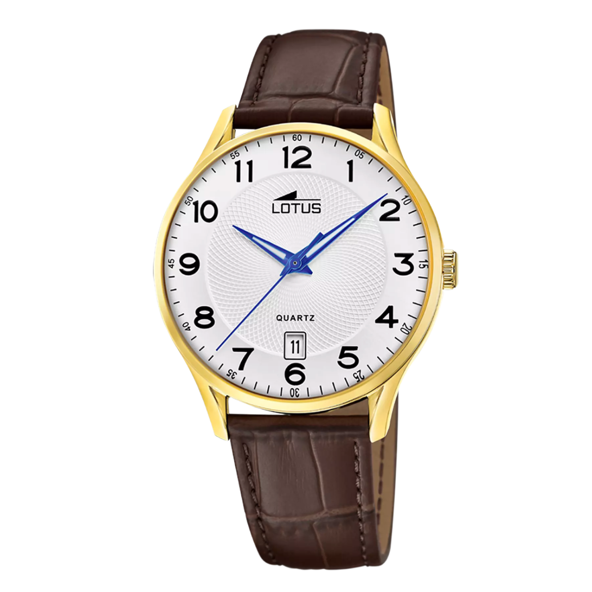 LOTUS WATCH WITH BROWN LEATHER STRAP 18403/E
