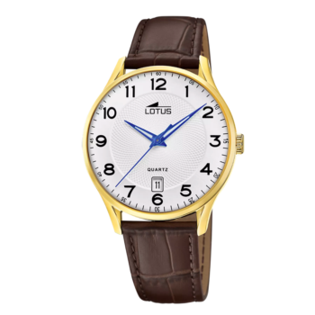 LOTUS WATCH WITH BROWN LEATHER STRAP 18403/E