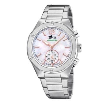 reloj lotus connected para mujer con esfera nacarada