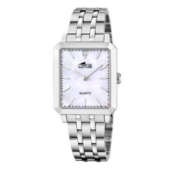 RELLOTGE LOTUS SQUARE SÈRIES PLATEJAT AMB ESFERA NACARADA