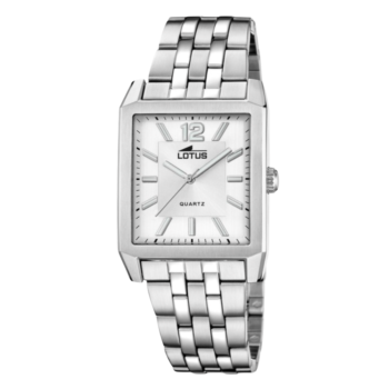 LOTUS SQUARE SILVER WATCH 18983/1